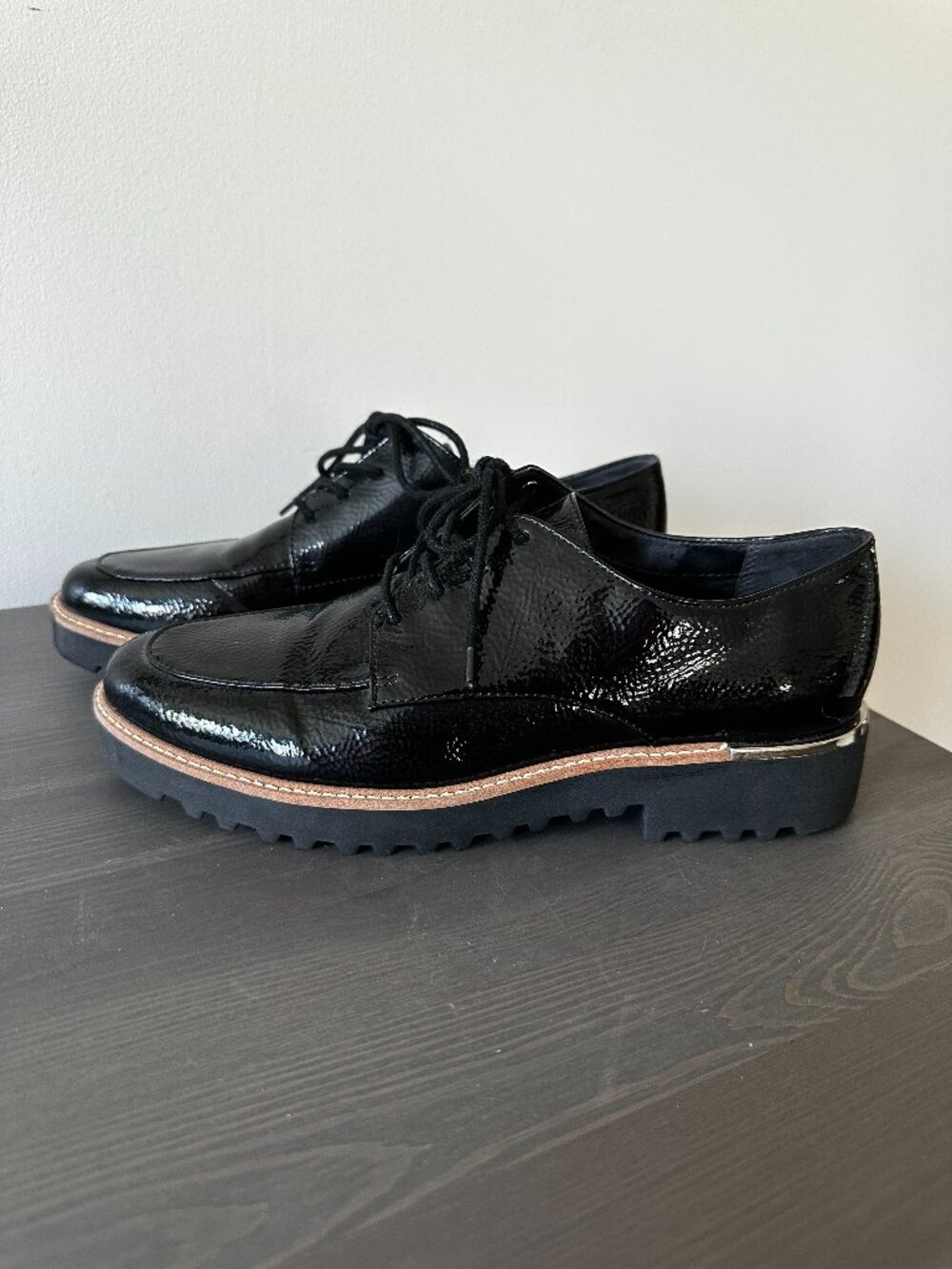 Franco Sarto Womens Loafers - Charles Patent Derby